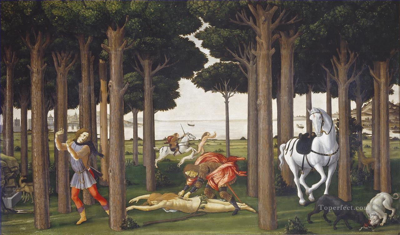 Nastagio segundo Sandro Botticelli Pintura al óleo